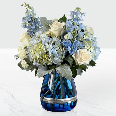 Faithful Guardian&trade; Bouquet - Blue & White