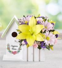 Happiness Blooms&trade; Birdhouse - Yellow