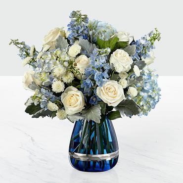 Faithful Guardian&trade; Bouquet - Blue & White