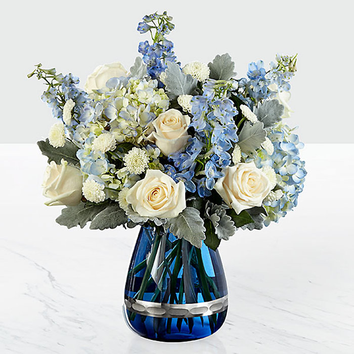 Faithful Guardian&trade; Bouquet - Blue & White