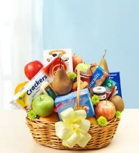 Deluxe Fruit and Gourmet Basket for Sympathy