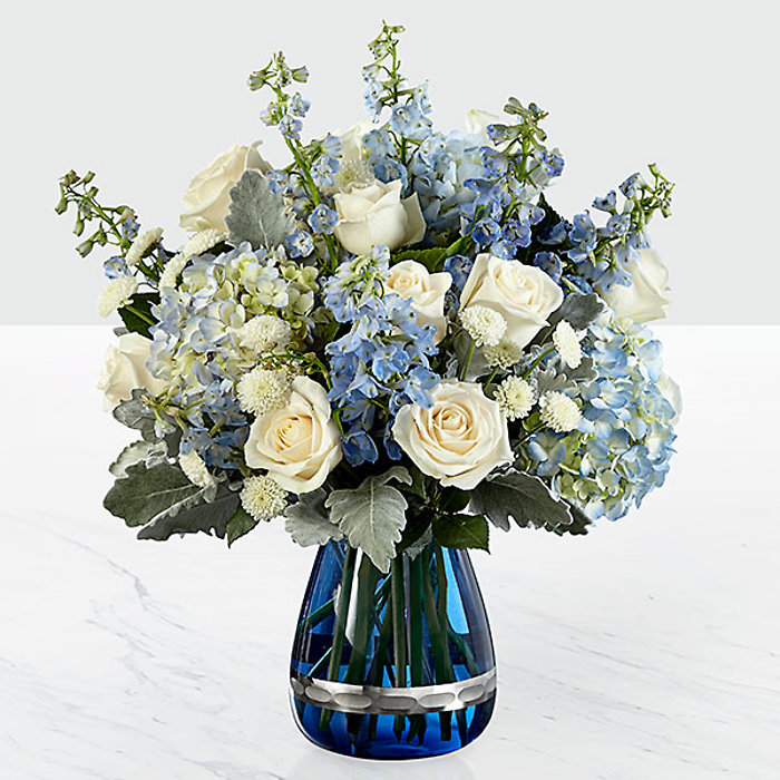 Faithful Guardian&trade; Bouquet - Blue & White