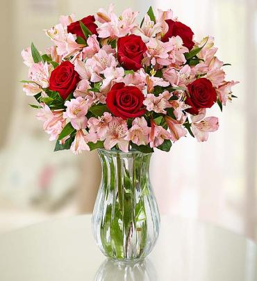 True Love Rose &amp; Peruvian Lily Bouquet