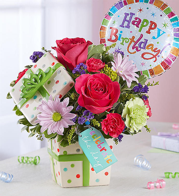 Happy Birthday Present Bouquet