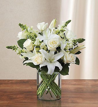 Classic All White Arrangement™ for Sympathy